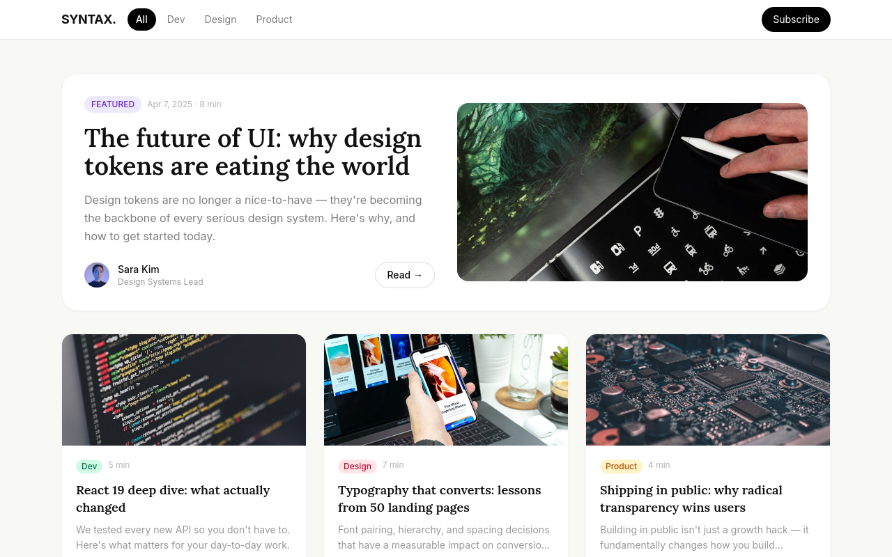 Blog & Magazine