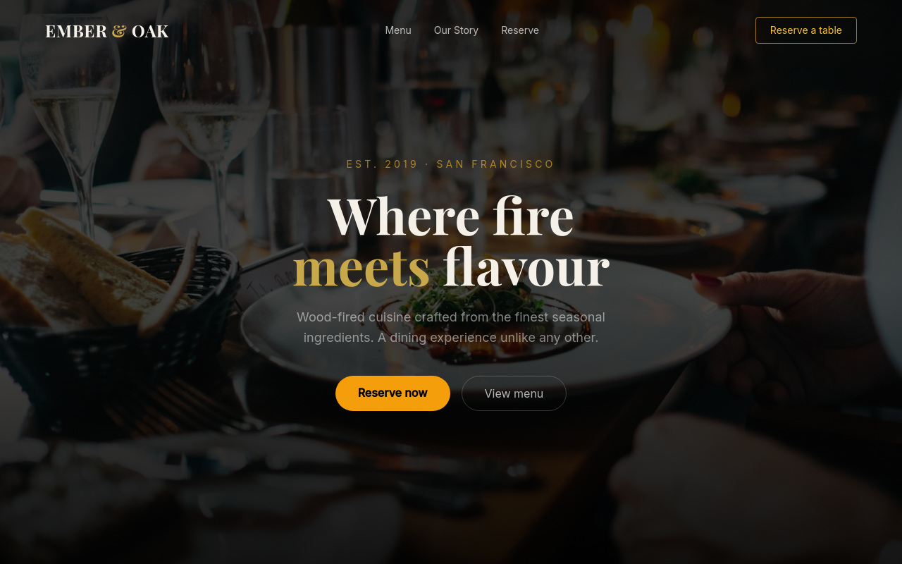Restaurant & Menu